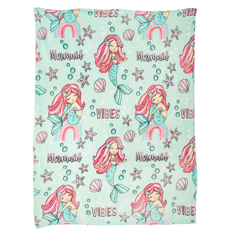 Mermaid Flannel Fleece Blanket