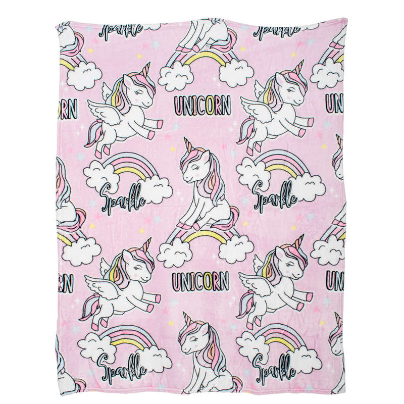 Unicorn Flannel Fleece Blanket