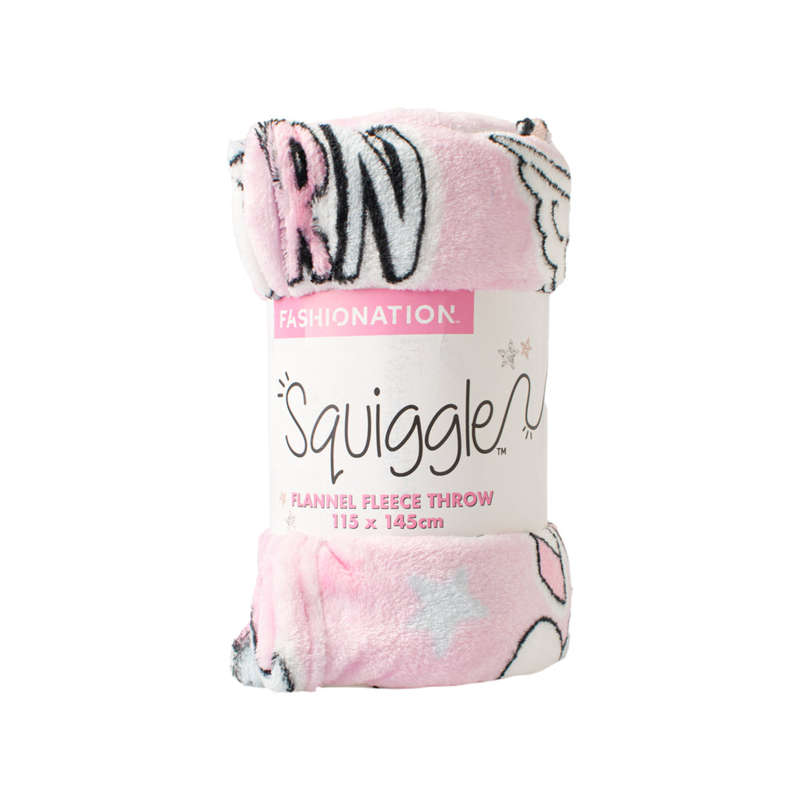 Unicorn Flannel Fleece Blanket