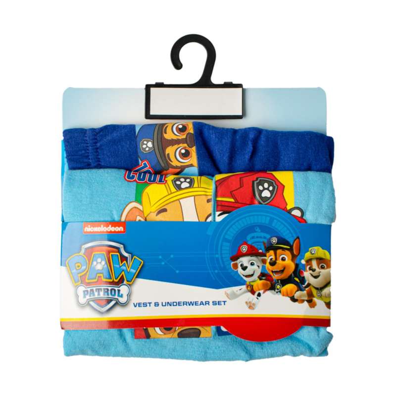 Paw Patrol Boys Vest & Undies Set - 3 - 4 Years