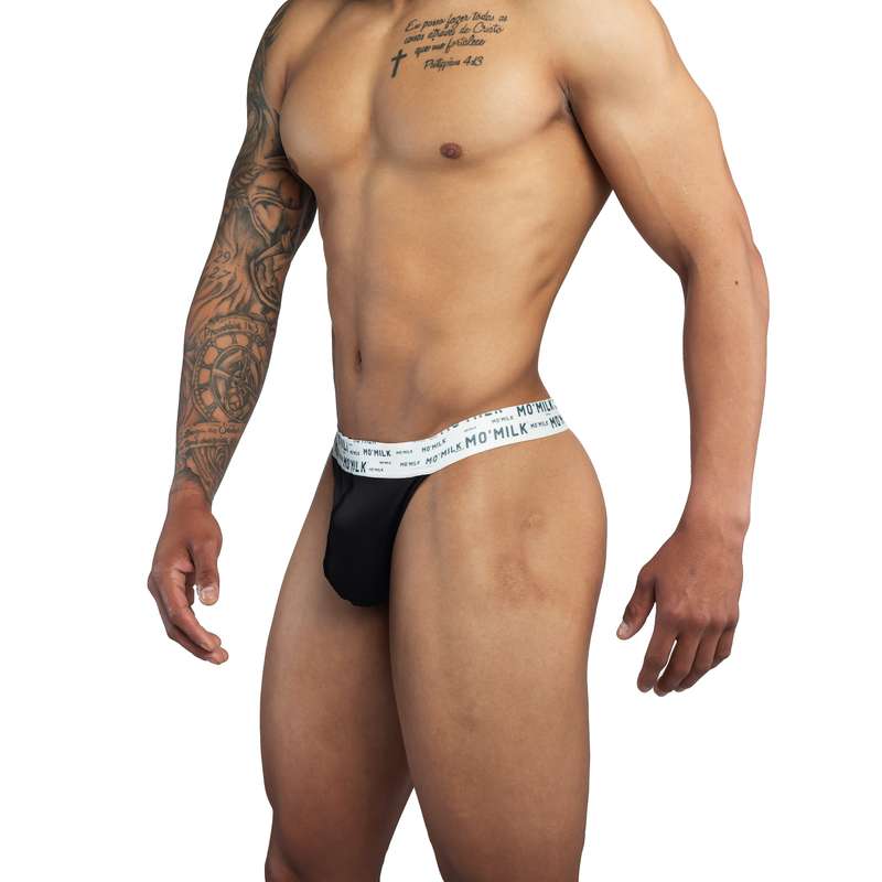 MO'MILK Breve Black Men's G-string - S