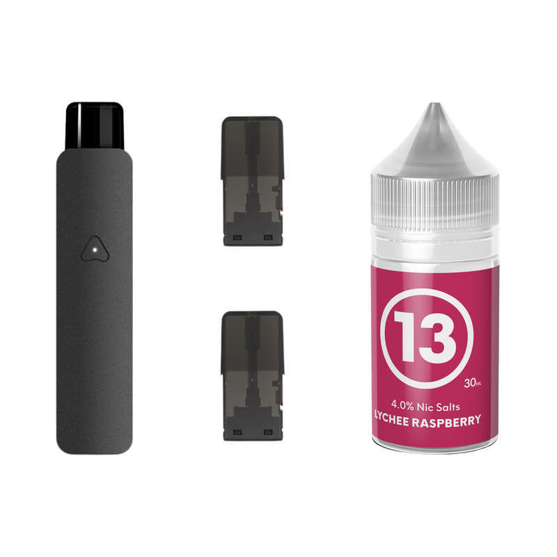 Airscream 7 Device, Refillable Pods and E-Liquid Bundle