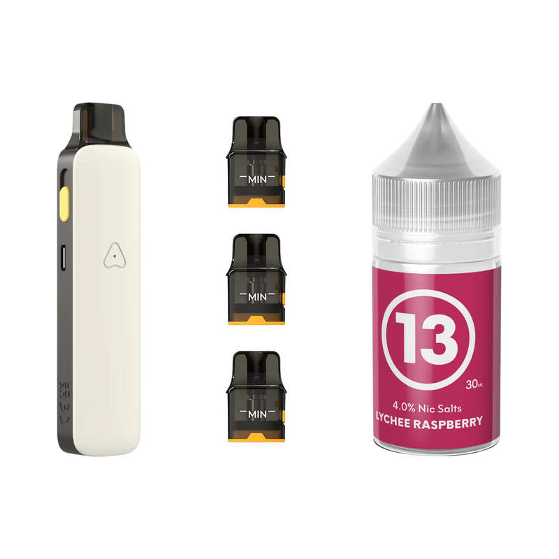 Airscream Pro II Device, Refillable Pods and E-Liquid Bundle
