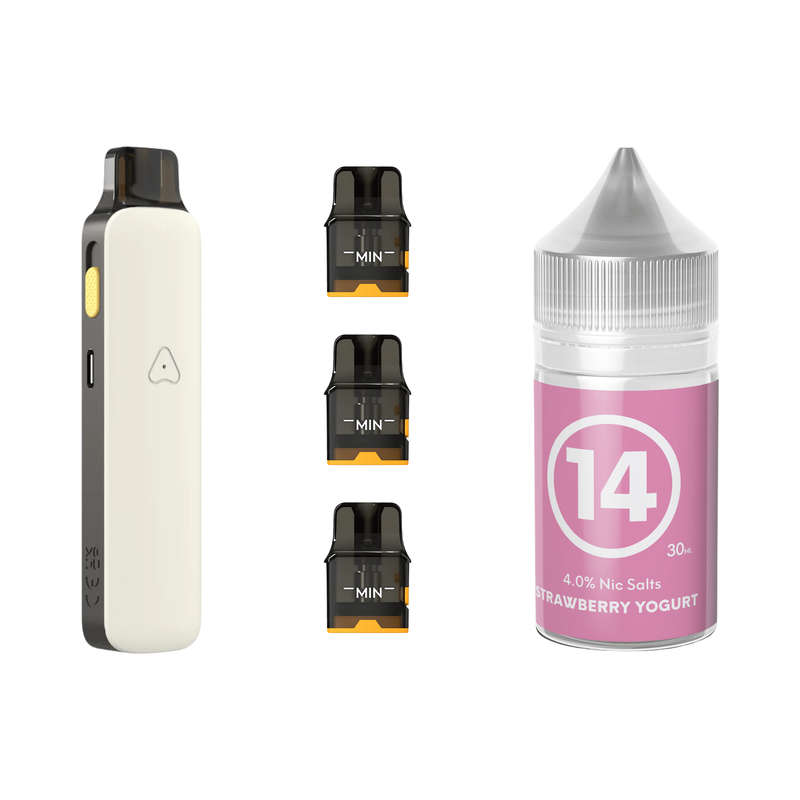 Airscream Pro II Device, Refillable Pods and E-Liquid Bundle
