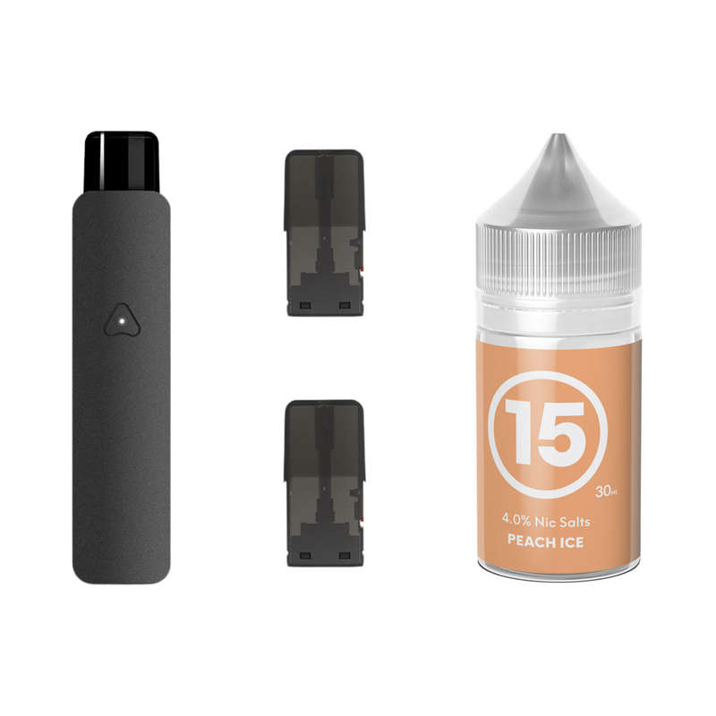 Airscream 7 Device, Refillable Pods and E-Liquid Bundle