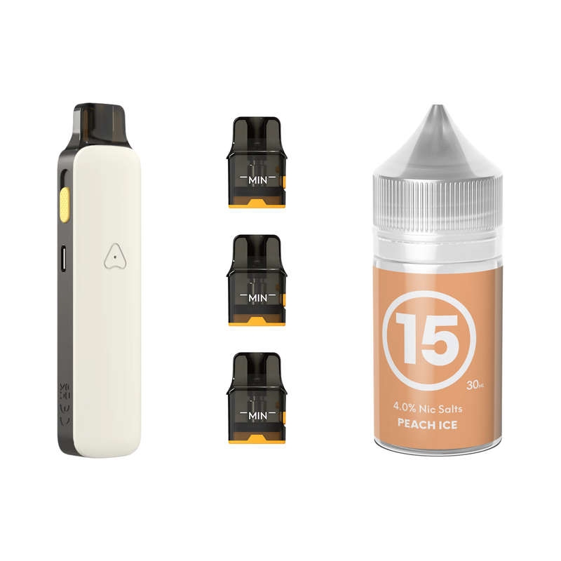 Airscream Pro II Device, Refillable Pods and E-Liquid Bundle