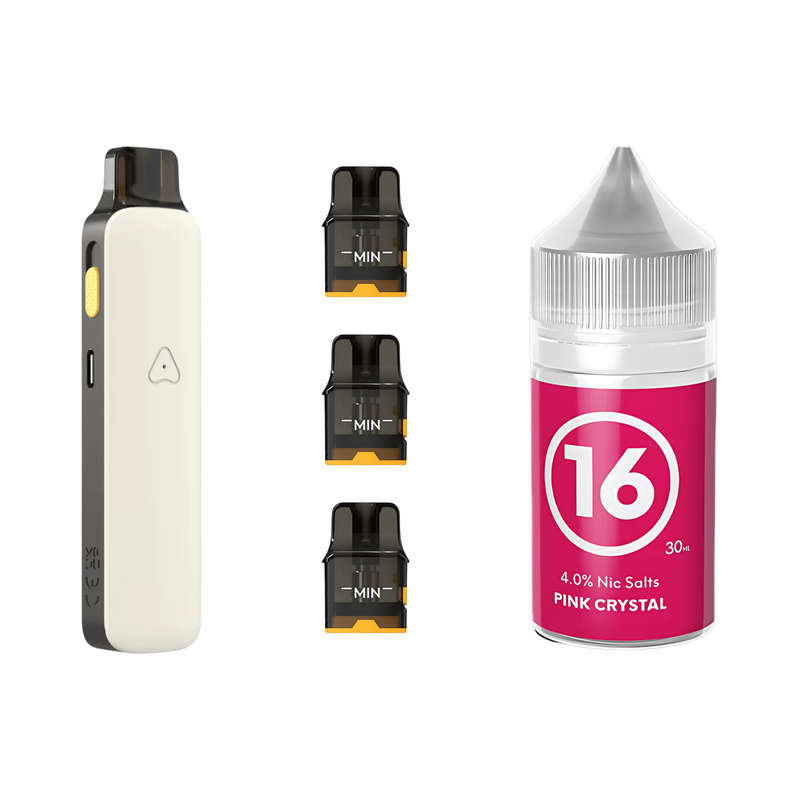 Airscream Pro II Device, Refillable Pods and E-Liquid Bundle
