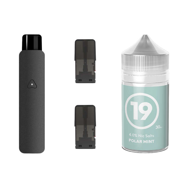 Airscream 7 Device, Refillable Pods and E-Liquid Bundle
