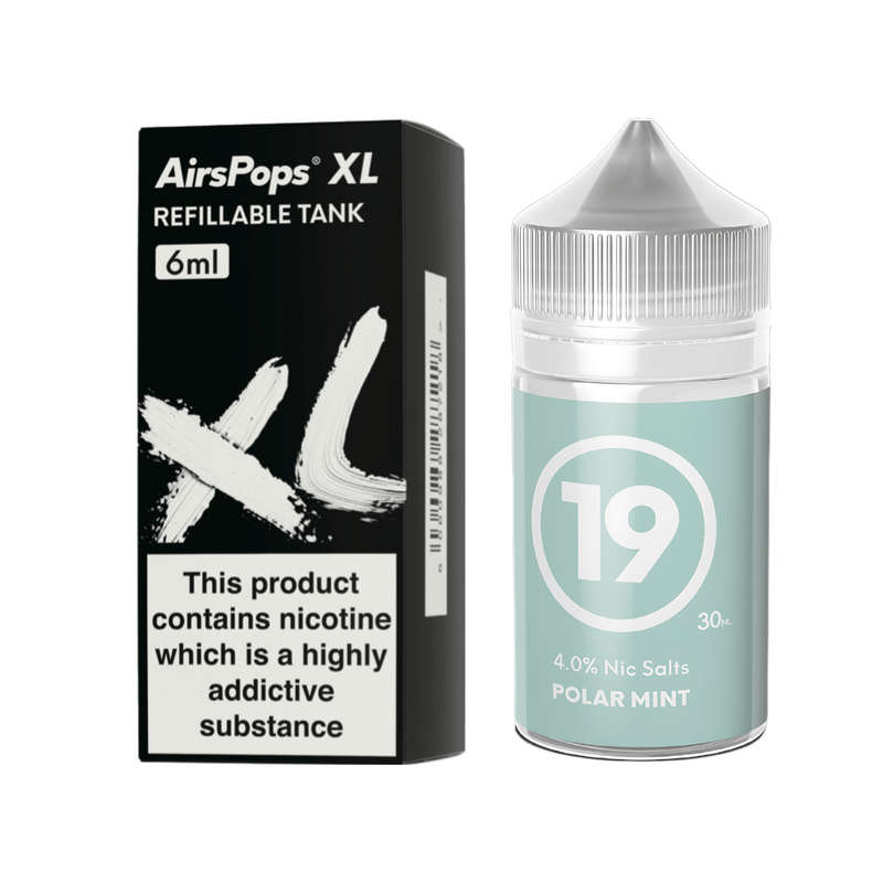 AirsPops XL Refillable Pod & 313 AirsPops E-Liquid Bundle