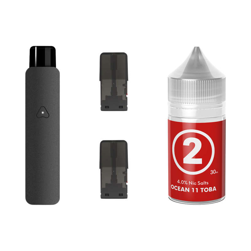 Airscream 7 Device, Refillable Pods and E-Liquid Bundle