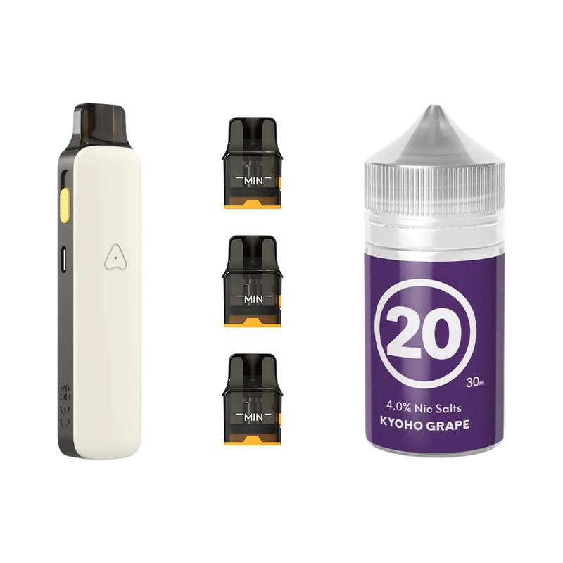 Airscream Pro II Device, Refillable Pods and E-Liquid Bundle