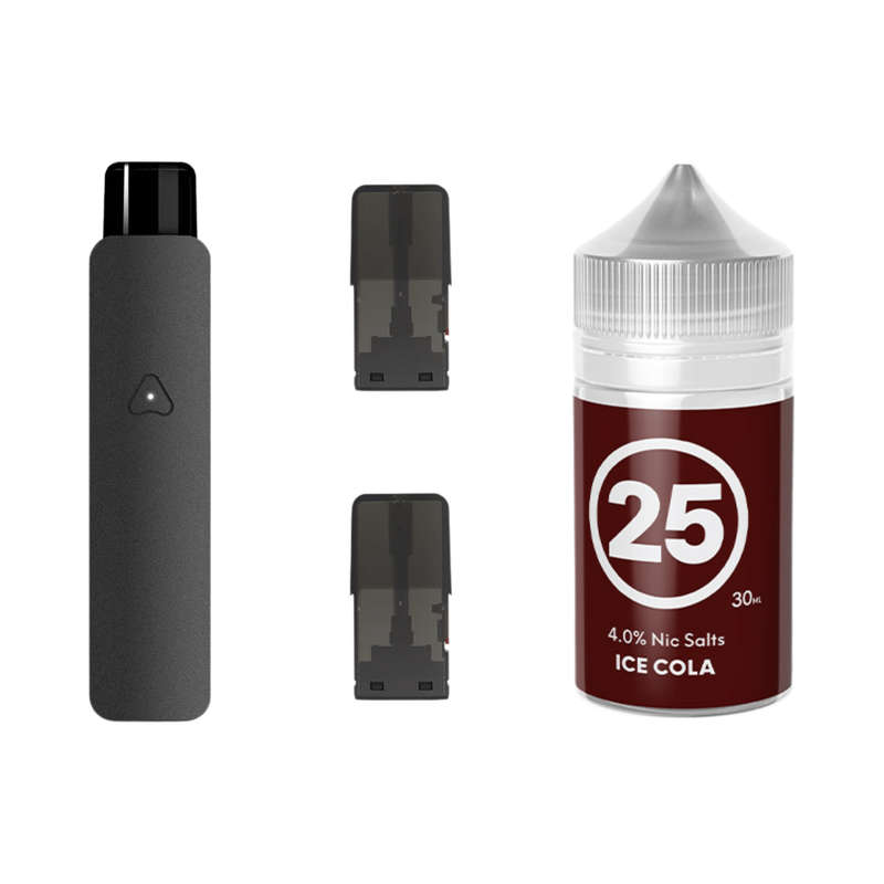 Airscream 7 Device, Refillable Pods and E-Liquid Bundle