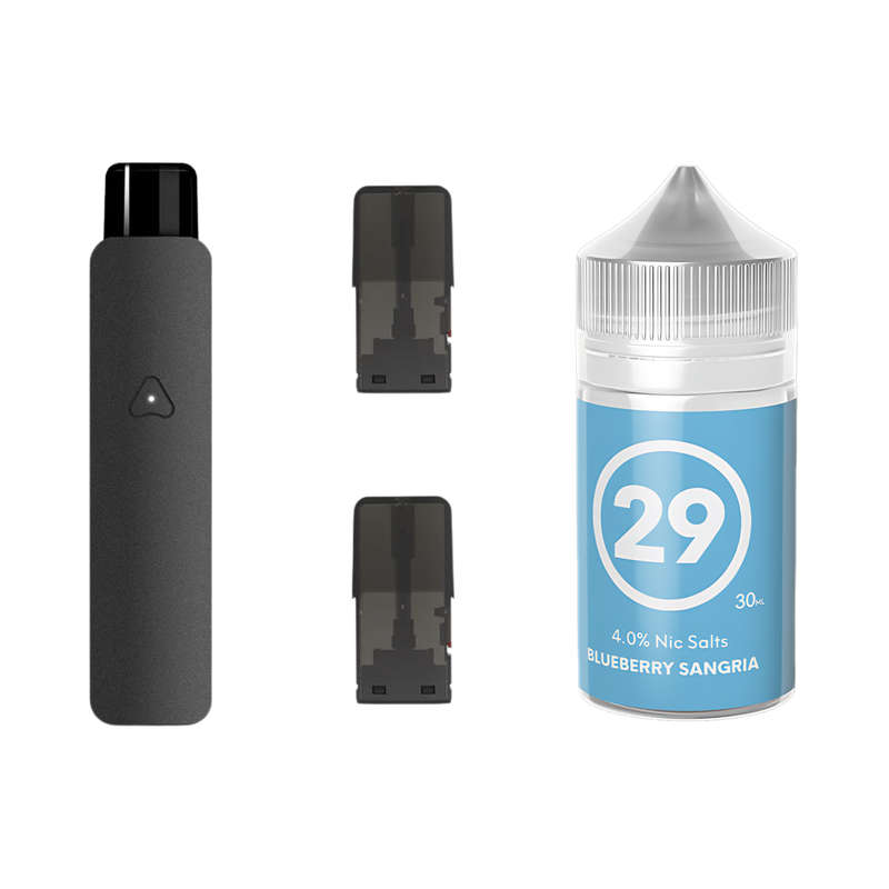 Airscream 7 Device, Refillable Pods and E-Liquid Bundle