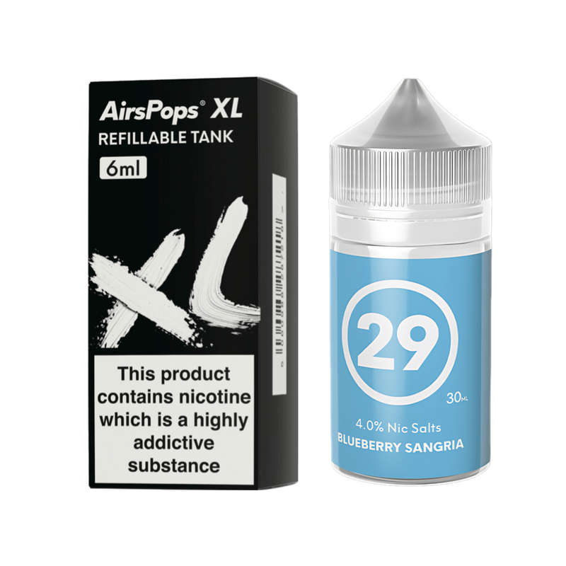 AirsPops XL Refillable Pod & 313 AirsPops E-Liquid Bundle