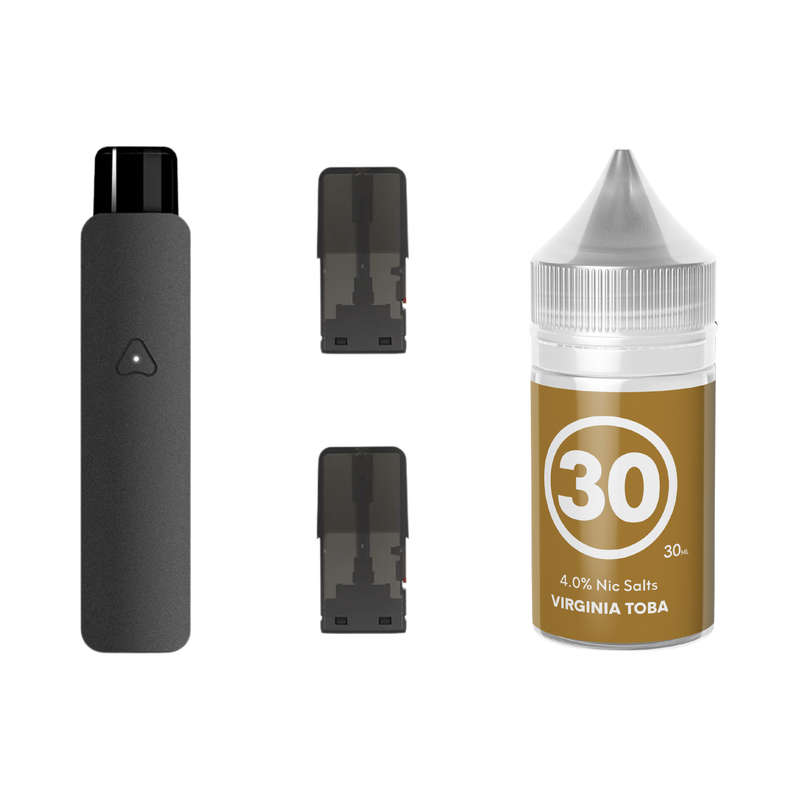 Airscream 7 Device, Refillable Pods and E-Liquid Bundle