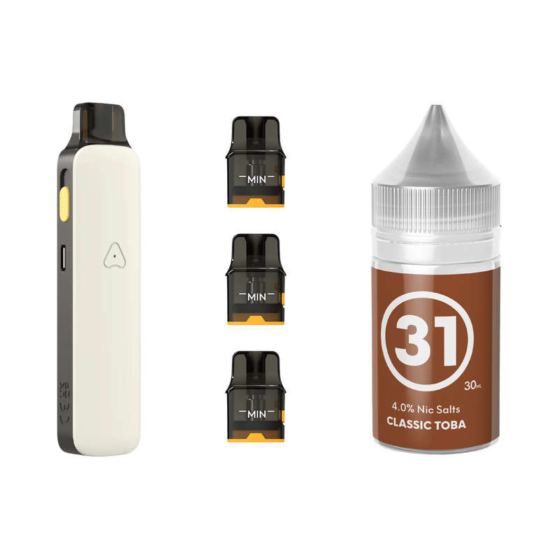 Airscream Pro II Device, Refillable Pods and E-Liquid Bundle