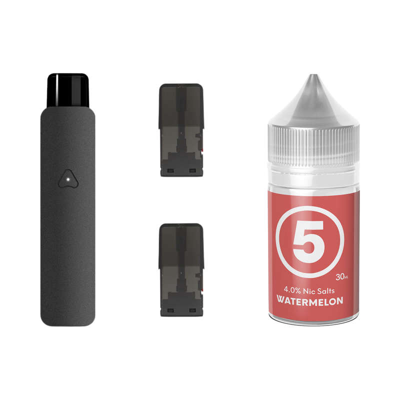 Airscream 7 Device, Refillable Pods and E-Liquid Bundle
