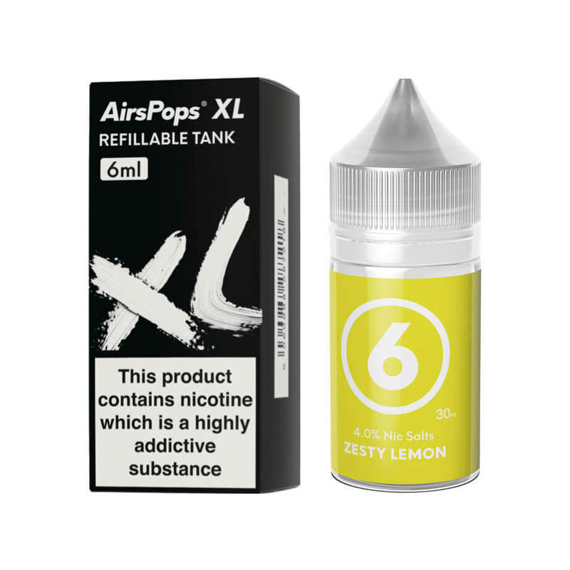 AirsPops XL Refillable Pod & 313 AirsPops E-Liquid Bundle