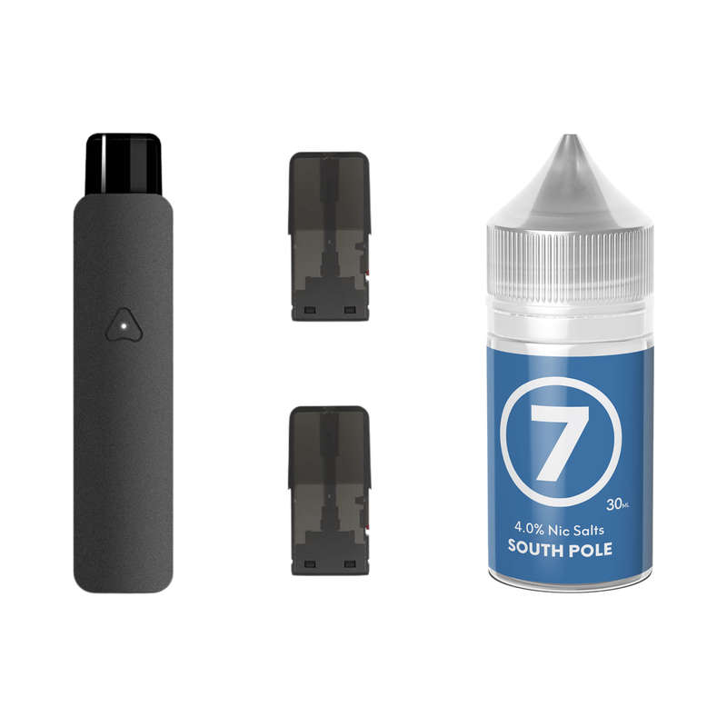 Airscream 7 Device, Refillable Pods and E-Liquid Bundle