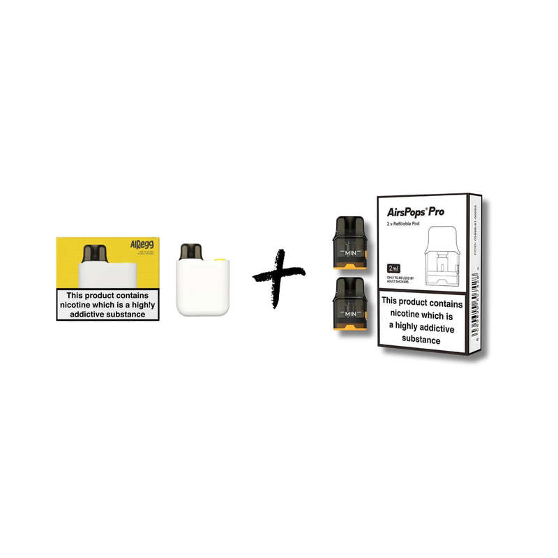 Airscream AirEgg Device & Refillable Pods Bundle
