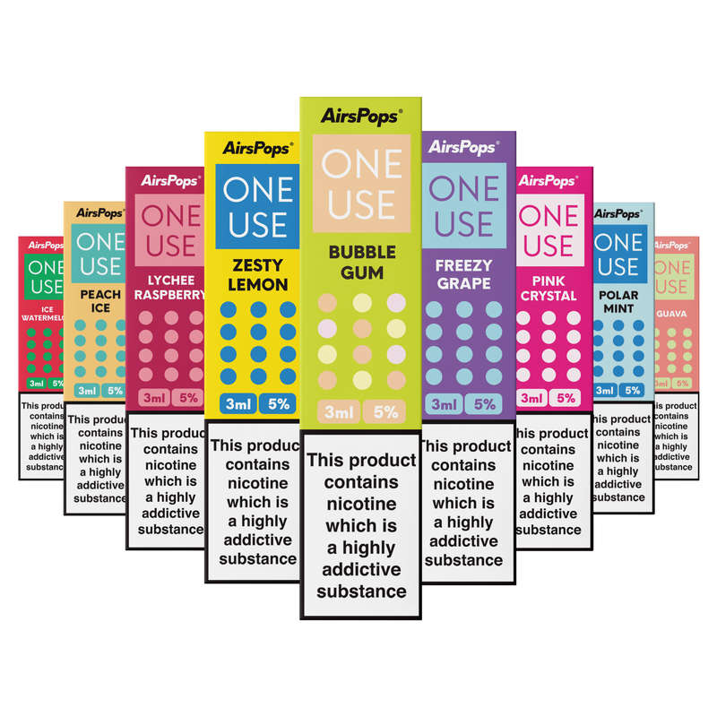 Airscream AirsPops ONE USE 3ml Disposable Vape - 5%