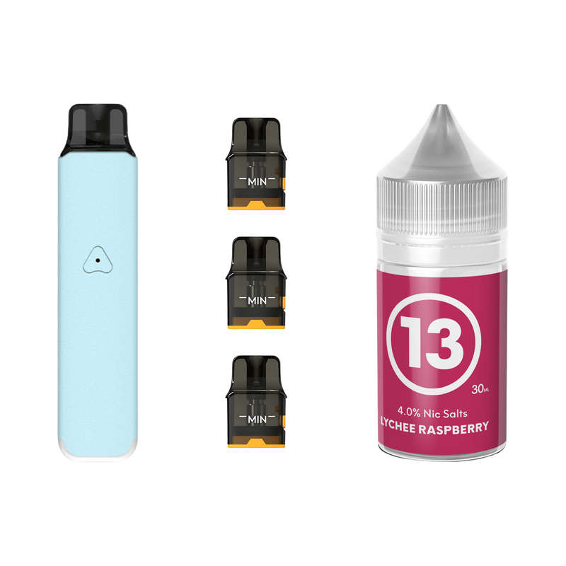 Airscream Pro LITE Device, Refillable Pods and E-Liquid Bundle