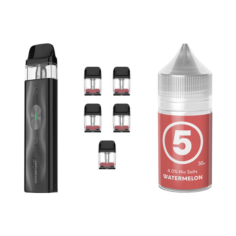 Vaporesso XROS Mini 4 Device, Refillable Pods and E-Liquid Bundle