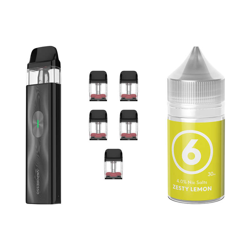 Vaporesso XROS Mini 4 Device, Refillable Pods and E-Liquid Bundle
