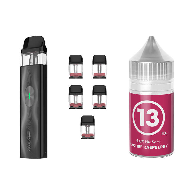 Vaporesso XROS Mini 4 Device, Refillable Pods and E-Liquid Bundle