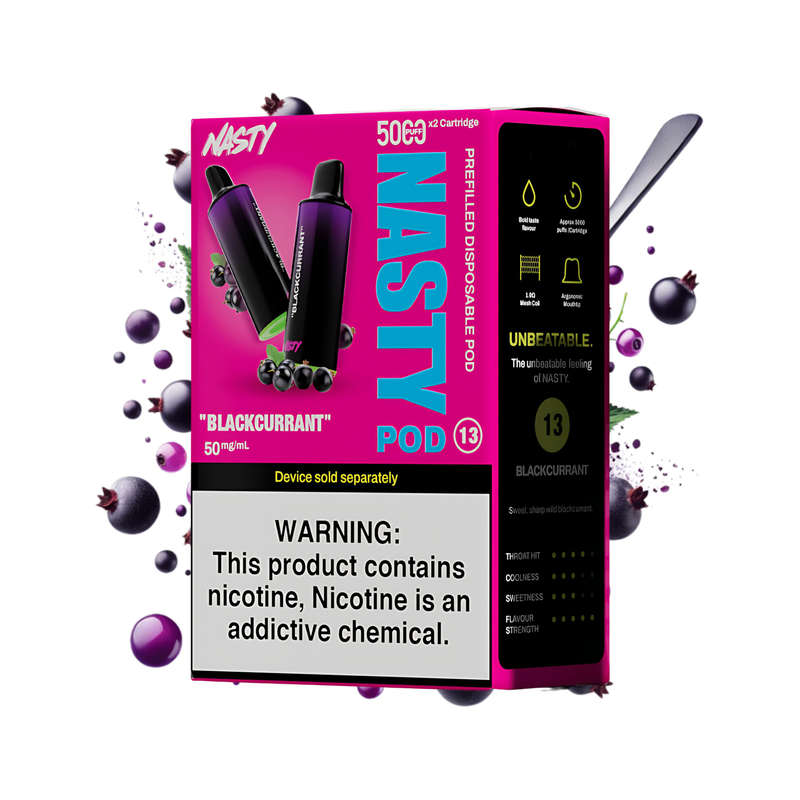 Nasty PX10 Prefilled Disposable Pods 2-Pack - 5%
