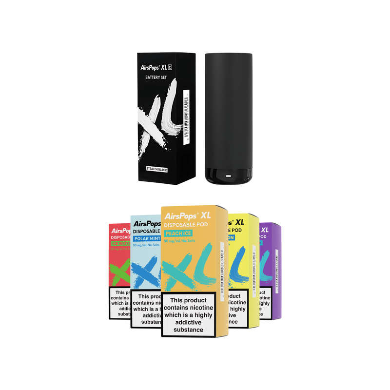 AirsPops XL Device & Prefilled Disposable Pod Bundle