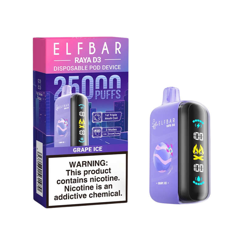 Elf Bar Raya D3 25k Disposable Vape - 5%