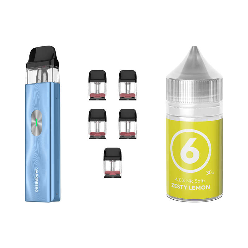 Vaporesso XROS Mini 4 Device, Refillable Pods and E-Liquid Bundle