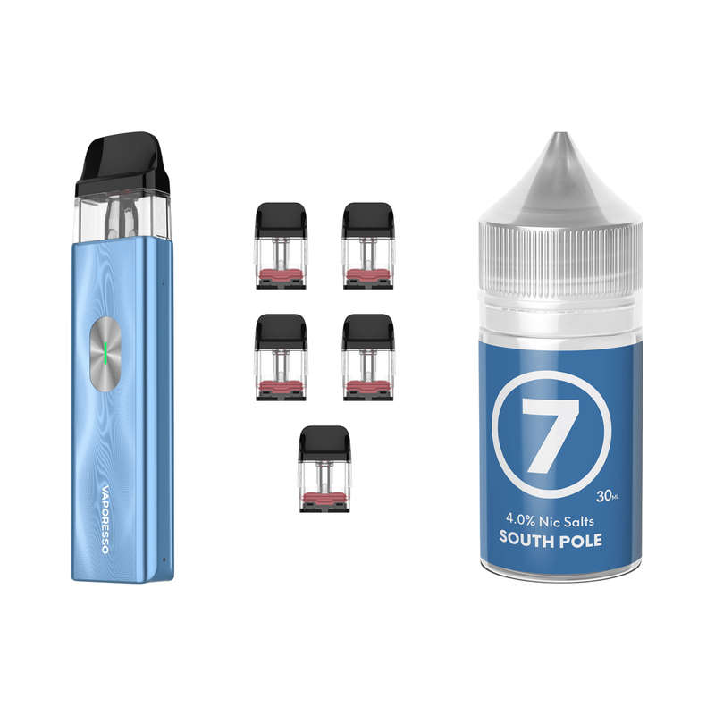 Vaporesso XROS Mini 4 Device, Refillable Pods and E-Liquid Bundle