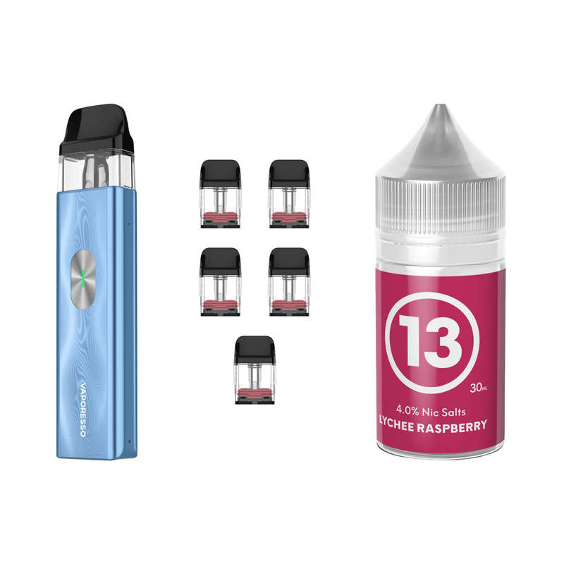 Vaporesso XROS Mini 4 Device, Refillable Pods and E-Liquid Bundle