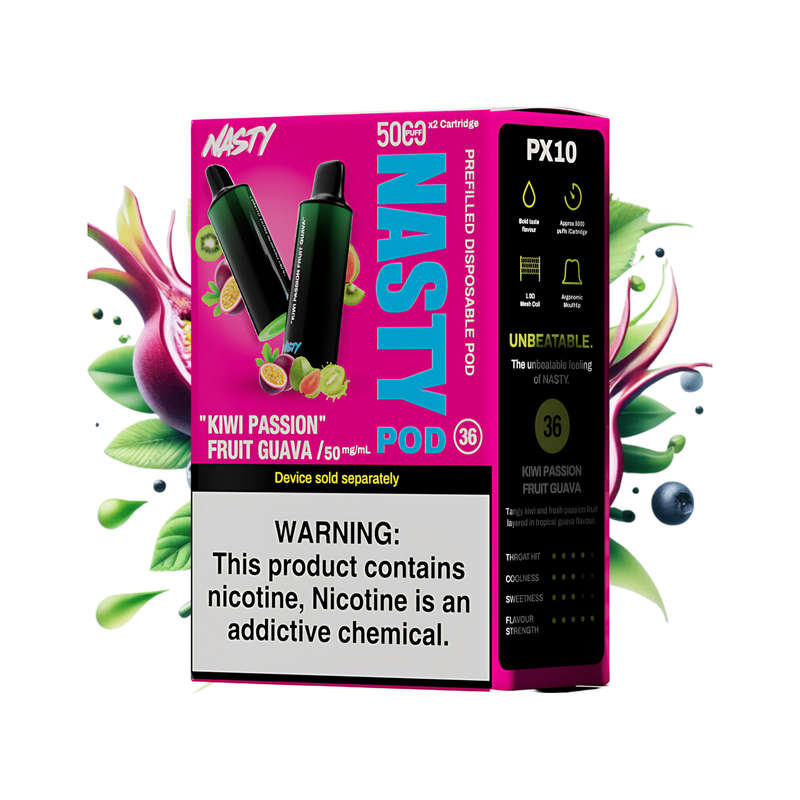 Nasty PX10 Prefilled Disposable Pods 2-Pack - 5%