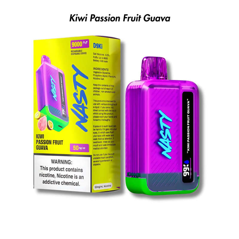 Nasty Bar 8500-9000 Puff-Kiwi Passionfruit Guava