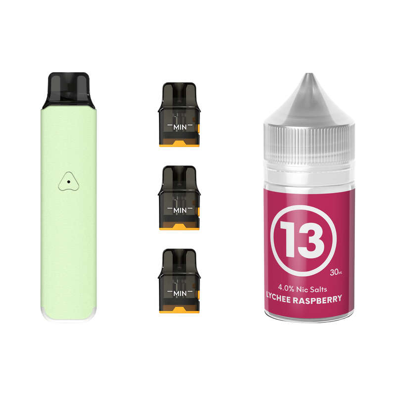 Airscream Pro LITE Device, Refillable Pods and E-Liquid Bundle