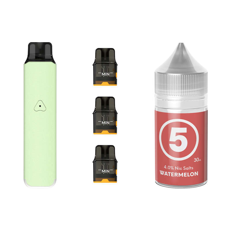 Airscream Pro LITE Device, Refillable Pods and E-Liquid Bundle