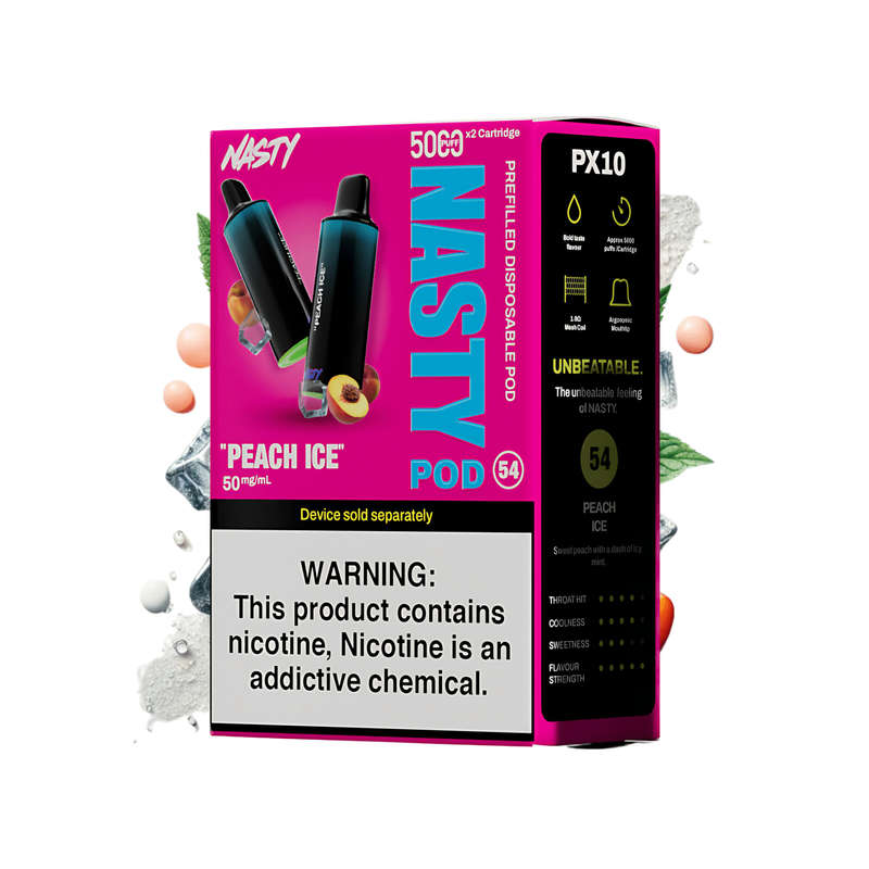 Nasty PX10 Prefilled Disposable Pods 2-Pack - 5%