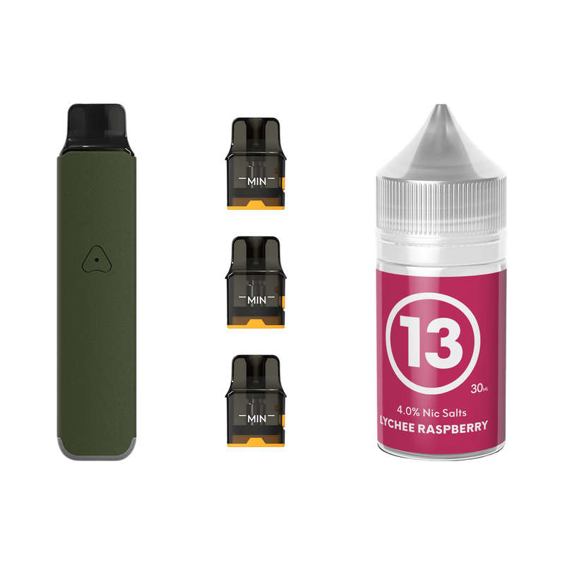 Airscream Pro LITE Device, Refillable Pods and E-Liquid Bundle