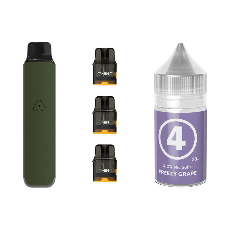 Airscream Pro LITE Device, Refillable Pods and E-Liquid Bundle