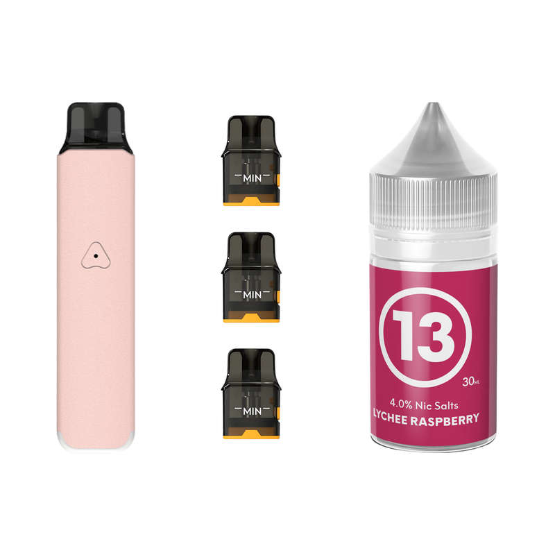 Airscream Pro LITE Device, Refillable Pods and E-Liquid Bundle