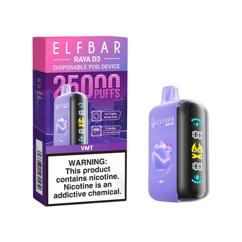 Elf Bar Raya D3 25k Disposable Vape - 5%