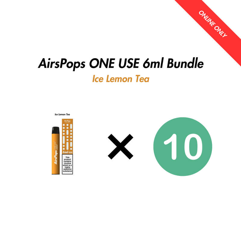 Airscream AirsPops ONE USE 6ml Bulk Bundle (10 Pack)