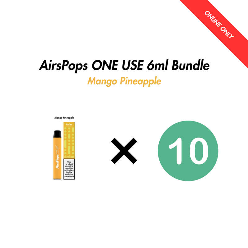 Airscream AirsPops ONE USE 6ml Bulk Bundle (10 Pack)