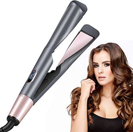 Brand New 2 in 1 Flat Iron Ceramic Hair Curler Straightener