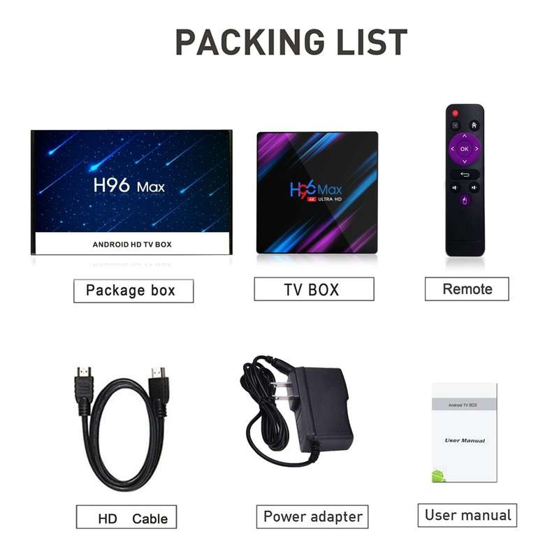 Wireless Android 9.0 TV Box with Bluetooth 4.0 Media Player TV for Smart TV