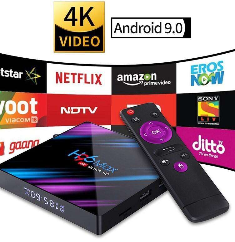 Wireless Android 9.0 TV Box with Bluetooth 4.0 Media Player TV for Smart TV