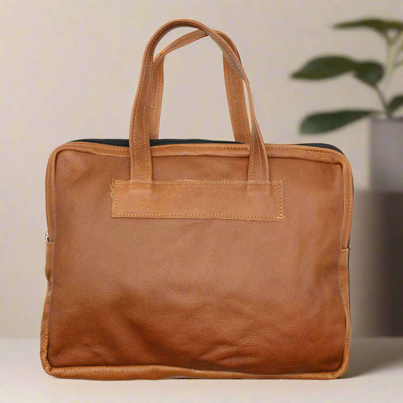 Leather Laptop Sleeve with Handle